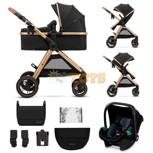 Kinderkraft Baby stroller ESME Pure Black - 3 in 1 strollers