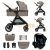 Kinderkraft Baby stroller ESME Sand Beige - 3 in 1 strollers