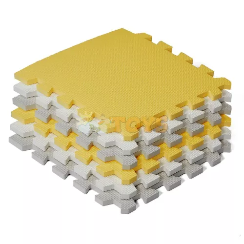 Kinderkraft LUNO Foam Puzzle Play Mat Yellow KKMLUNOYEL0000