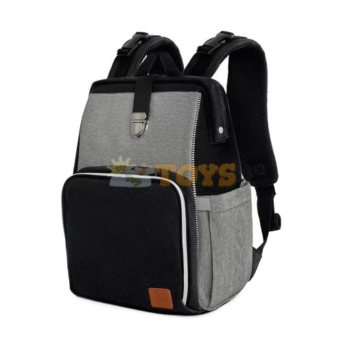 Kinderkraft Molly Black Multifunctional Diaper and Travel Bag