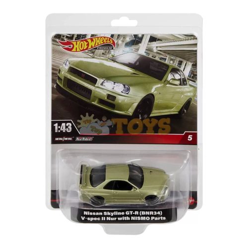 Hot Wheels Premium Real Riders Nissan Skyline GT-R HMD47 1:43