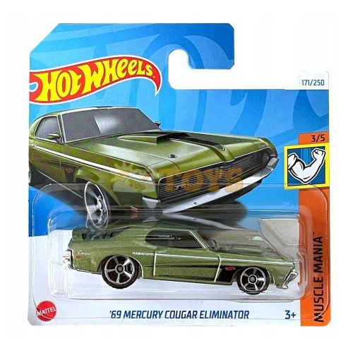 Hot Wheels Die-Cast Car '69 Mercury Cougar Eliminator HTD98 Muscle Mania
