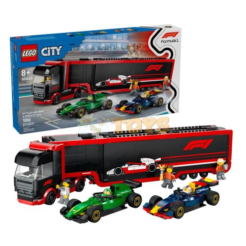 LEGO® City F1® Truck with RB20 & AMR24 F1® Cars 60445