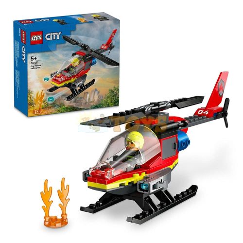 LEGO® City Fire Rescue Helicopter 60411