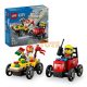 LEGO® City Pizza vs. Fire Truck Race Car Pack 60458