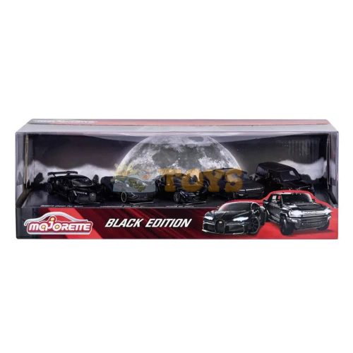 majorette Set of 5 Metal Cars Black Edition Giftpack 2.0 212053191