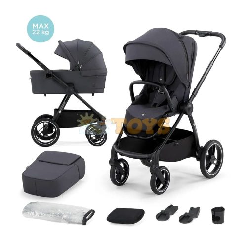 Kinderkraft Baby stroller NEA Dark Grey 2 in 1 - stroller 2in1