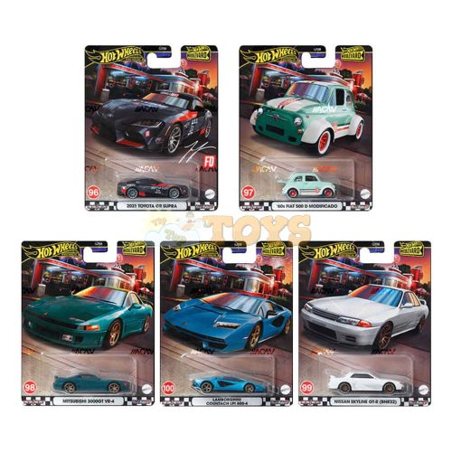 Hot Wheels Premium Boulevard Series Car Set 96-100 GJT68-979V