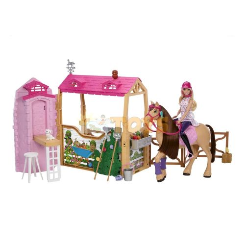 Barbie Mysteries: The Great Horse Chase Stable Playset With Doll HXJ44