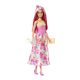 Barbie Royal Doll With Pink And Blonde Hair, Butterfly-Print Skirt And Accessories HRR08