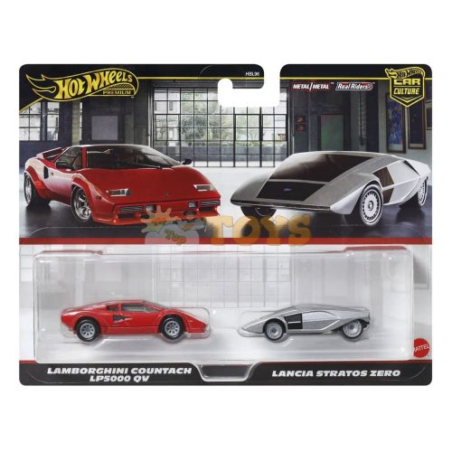 Hot Wheels Premium Car Culture Lamborghini Countach LP5000 QV / Lancia Stratos Zero JBL02