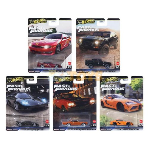 Hot Wheels Premium Fast & Furious Metal Car Set HNW46