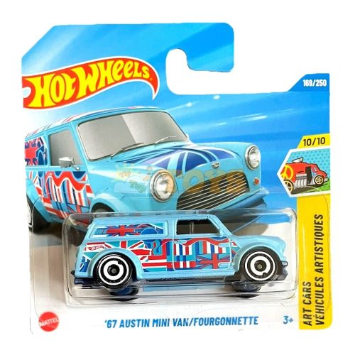 Hot Wheels Diecast Car '67 Austin Mini Van Fourgonnette JBB68