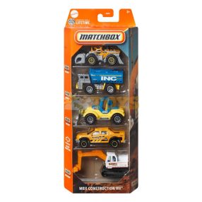   MATCHBOX Set of 5 metal cars MBX Construction VII JBX40 - Mattel