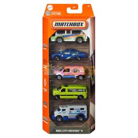   MATCHBOX Set of 5 metal cars MBX City Drivers V JBX21 - Mattel