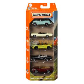   MATCHBOX Set of 5 metal cars MBX Convertible Cruisers JBX30 Mattel