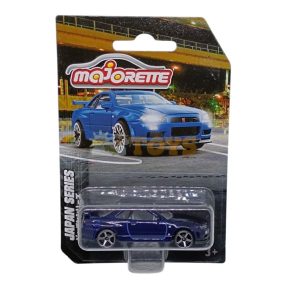   majorette Metal car Nissan Skyline GT-R (R34) dark blue Japan Series