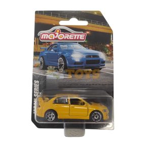   majorette Mitsubishi Lancer Evolution 9 yellow metal car Japan Series