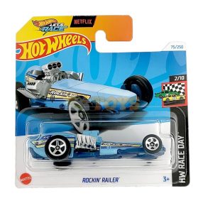   Hot Wheels Metal Car Rockin' Railer HTC75 HW Race Day - Mattel