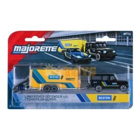   majorette Metal Car Land Rover Defender 110 and Toyota GR Supra