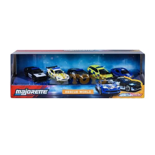 majorette Set of 5 metal cars Rescue World 85 0310 5001