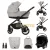 Lorelli 3-in-1 baby stroller, Bianca, equipped with anti-reflux system, up to 22 kg, Beige