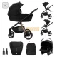 Lorelli 3 in 1 baby stroller, Bianca, equipped with anti-reflux system, up to 22 kg, Black