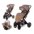 Lorelli Storm 3-in-1 Baby Stroller, included car seat, aluminum frame, Pearl Beige